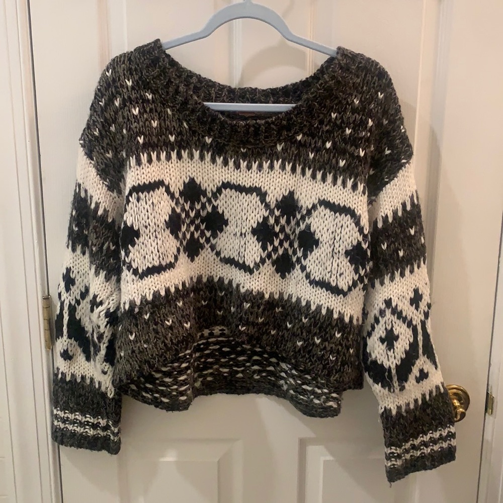 Free people cropped sweater